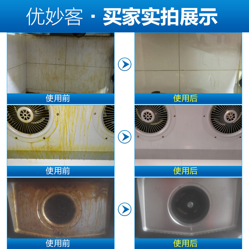 家柏饰(CORATED)厨房泡沫清洁剂油污净抽油烟机清洗剂去重油污强力清除油剂渍高清大图