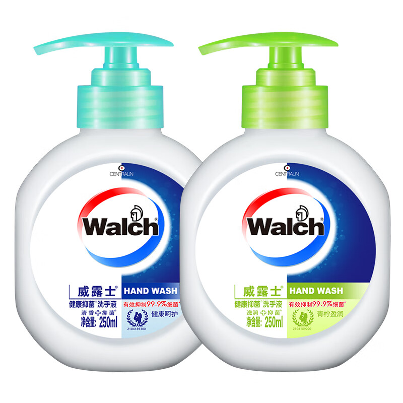 威露士抑菌洗手液250ml+250ml青柠盈润 杀菌泡沫丰富易冲洗护手儿童学生高清大图