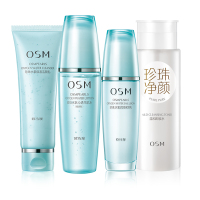 欧诗漫OSM水氧面部护肤套装四件套 控油平衡 清爽 深层清洁 保湿补水化妆品套装女正常规格