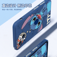优加迪士尼苹果13手机壳液态硅胶iPhone13/12/14Promax史迪奇卡通软壳14plus镜头全包超薄防摔女款男