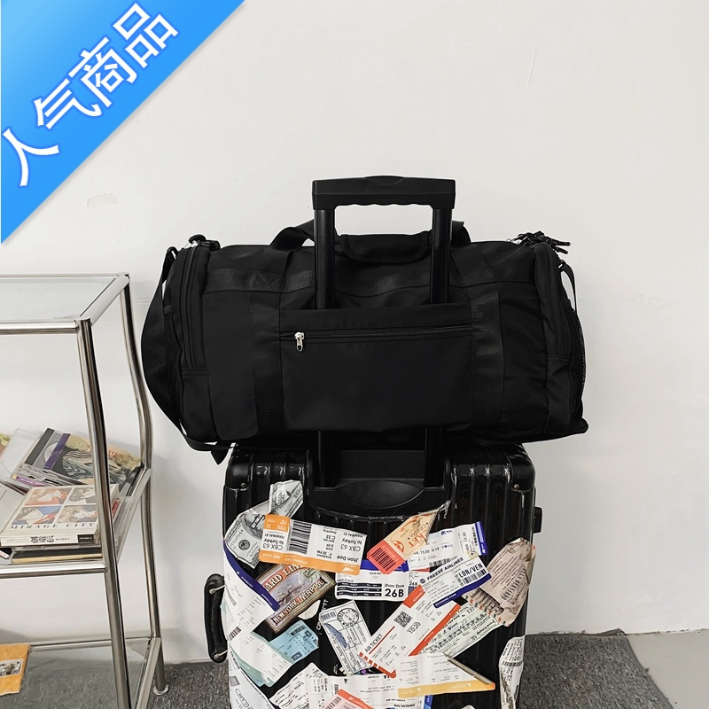 封后双肩背包女旅行包男手提行李轻便大容量收纳袋训练篮球运动健身包