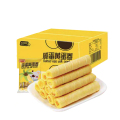 苏宁宜品咸蛋黄蛋卷饼干 380g/箱 整箱酥心卷网红零食小吃休闲食品凤凰卷 （体验装）蛋黄味蛋卷约380g 克