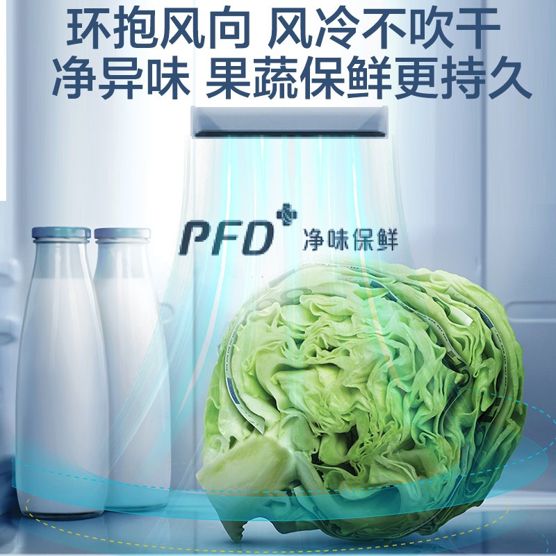 新飞(Frestec)450升超薄双变频一级对开门双开门冰箱超大容量多维风冷无霜电脑控温冰箱BCD-450WK9ET