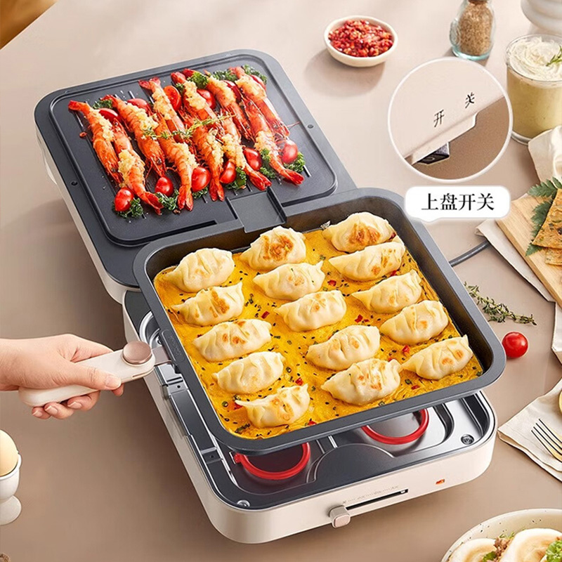 小熊电饼铛28cm家用大口径双面加热可拆洗多功能DBC-L18U1高清大图