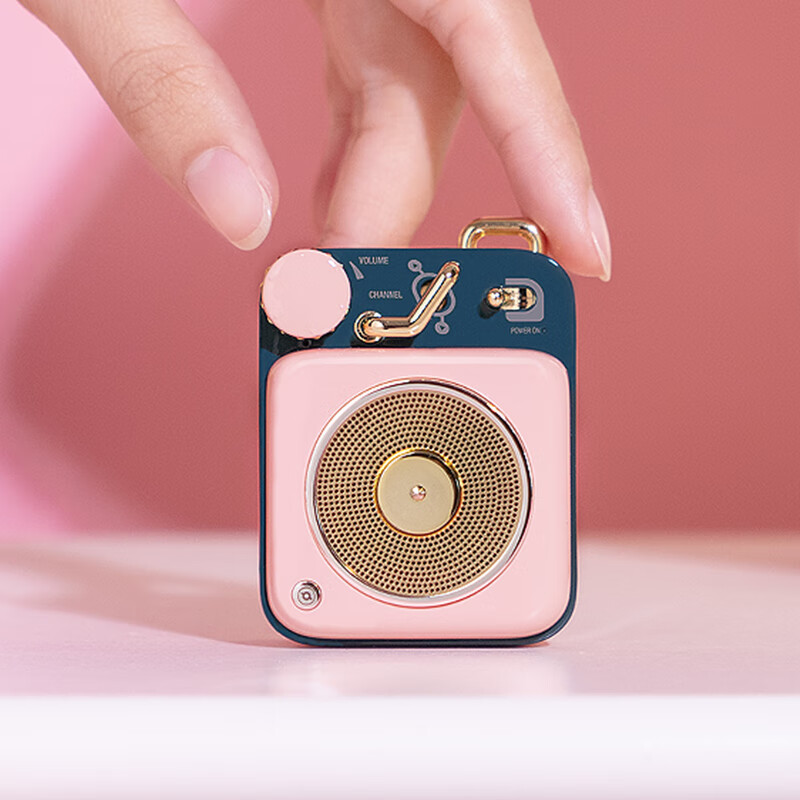 猫王音响原子唱机B612蓝牙音箱小型迷你便携送闺蜜女生生日礼物 可爱粉高清大图