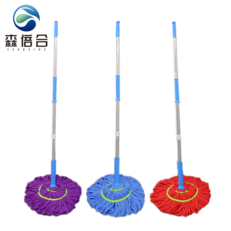 森倍合 免手洗拖把自拧水拖把老式墩布 红色/把高清大图