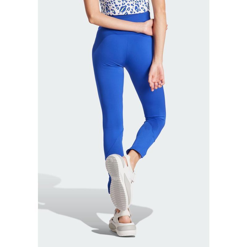 Adidas女款高腰弹力运动裤 长度修身塑形打底裤