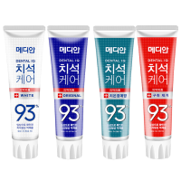 韩国进口正品麦迪安93牙膏去牙渍烟渍口臭口气清新黄请备注颜色或联系客服