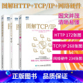 【正版】出版社图解HTTP+图解TCP/IP第6版+图解网络硬件 网络传输协议入门教程网络管理技术书计算机网络入6协络