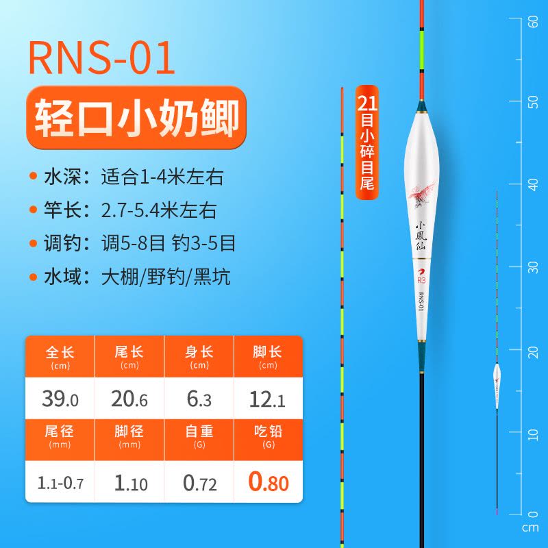 小凤仙轻口小碎目鲫鱼漂高灵敏正品纳米浮漂醒目浮标野钓漂防风浪图片