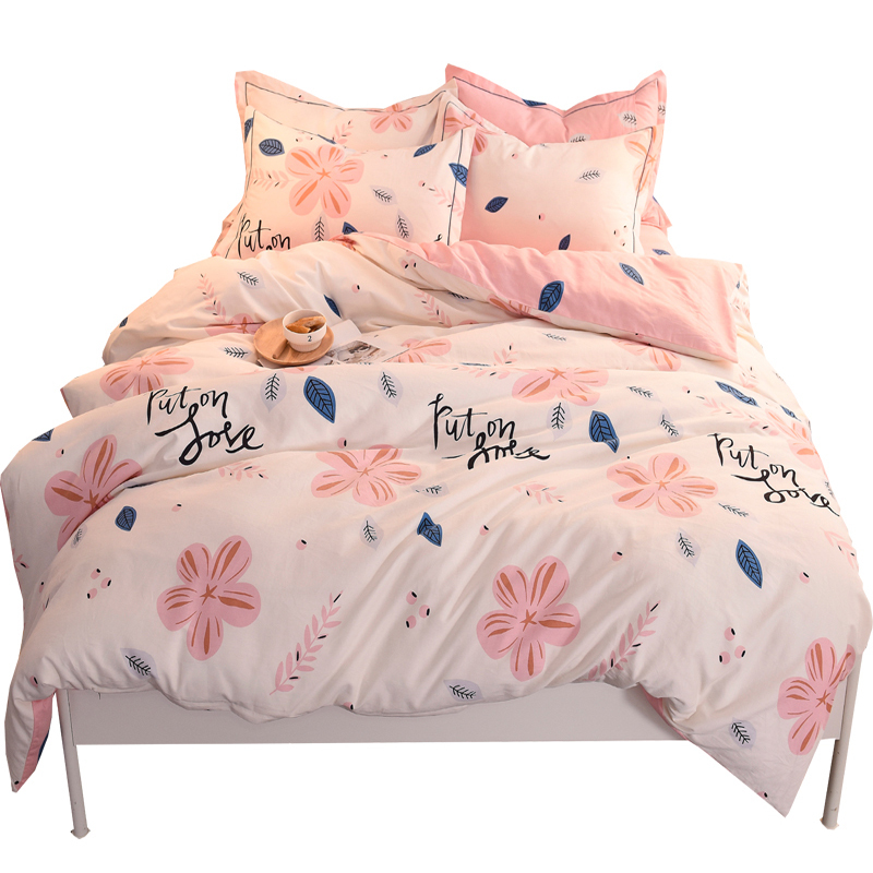 磨毛纯棉四件套床上用品15米18m床全棉加厚冬季床单被套三件套