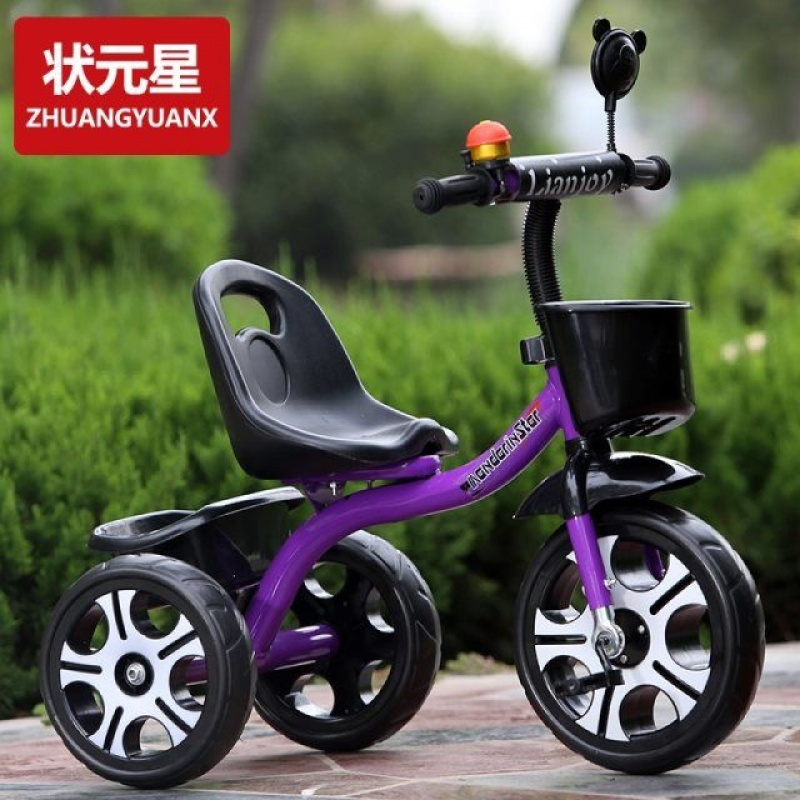 新款儿童三轮车男孩2脚蹬童车3小孩自行车骑女宝宝玩具可坐1-5周