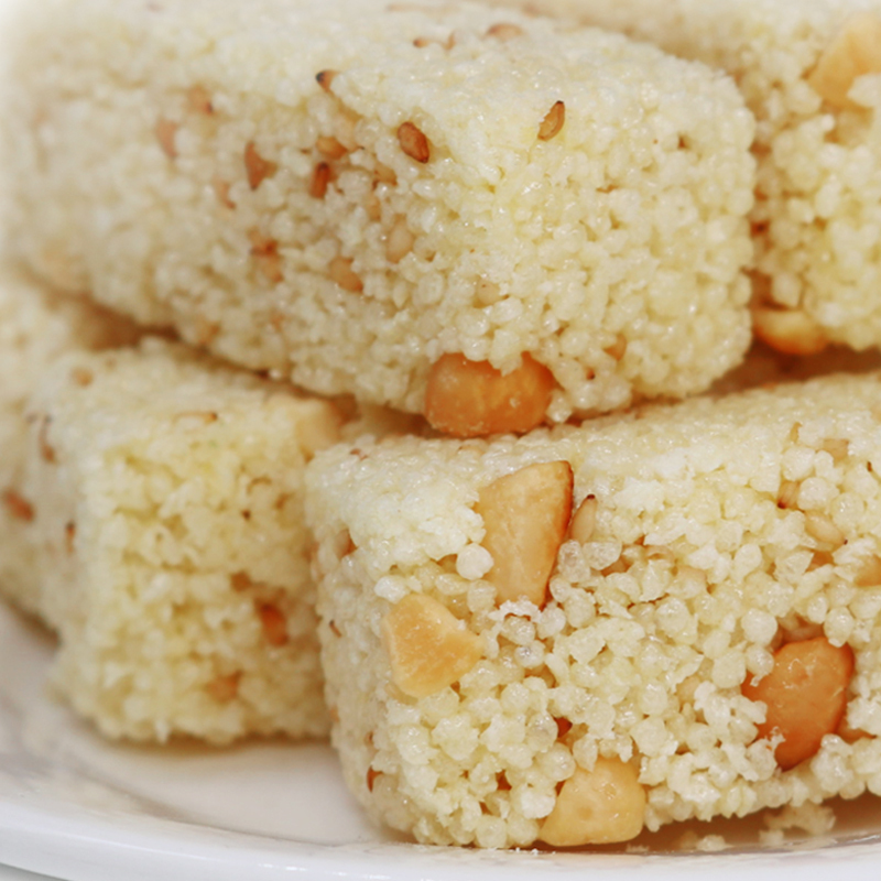 258g/盒芝麻花生米花酥米花糖特产海苔味手工小米酥老式小吃零食东辉