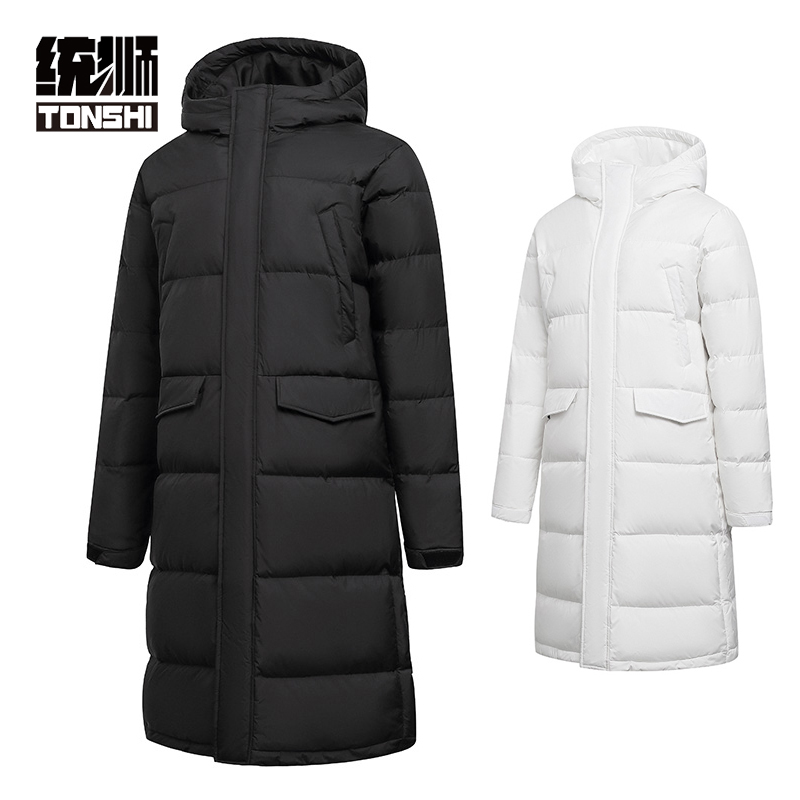 统狮长款连帽羽绒服 RY4 件高清大图