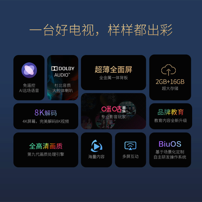 PPTV智能电视43英寸超薄无边全面屏全高清智能语音教育电视平板液晶电视机G43 40 50高清大图