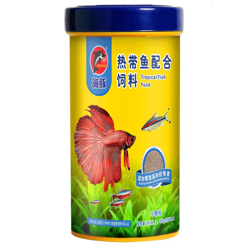 热带鱼粮慈鲷米奇七彩灯科小型鱼增艳孔雀金鱼饲料鱼食颗粒高清大图