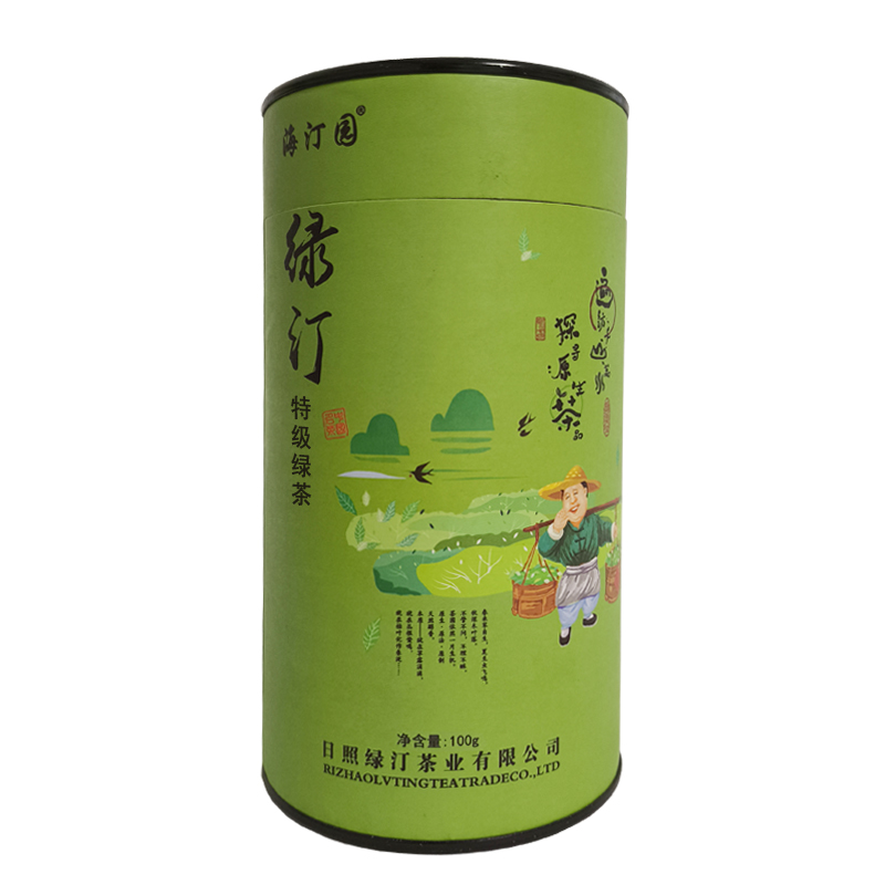 海汀园 特级绿茶 100g 桶高清大图