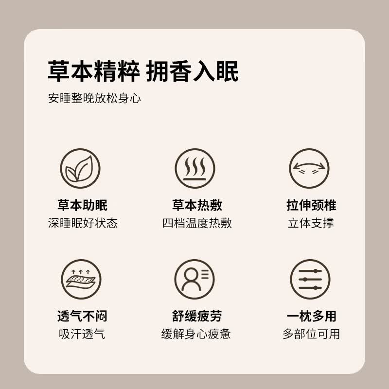 和正草本颈椎枕 草本热敷芳香入眠 四档热敷 -HZ-PW-3-HZ-PW-3高清大图