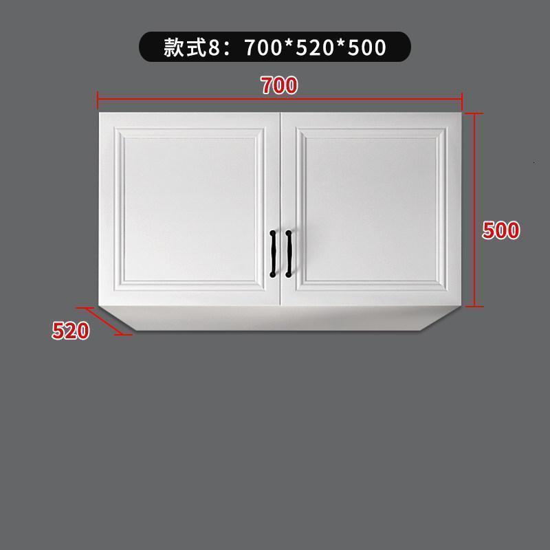 森美人现代简欧衣柜加高顶柜卧室顶柜餐厅厨房阳台顶柜定制DG-202 款式8：700*520*5002门