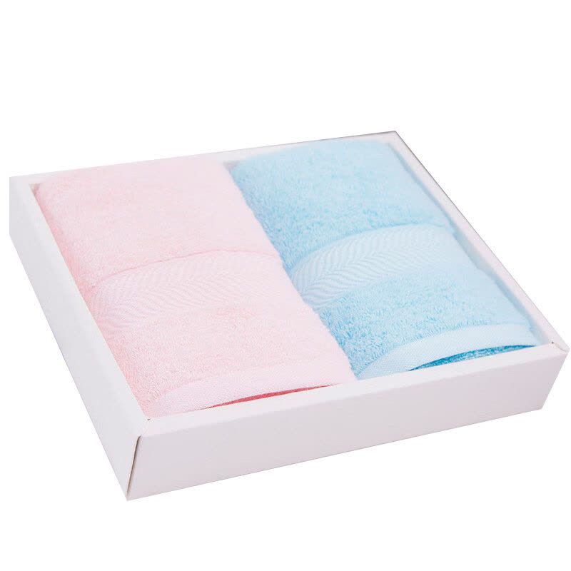 洁丽雅(grace) 6732抗菌毛巾2条礼盒装 76*35cm 110g图片