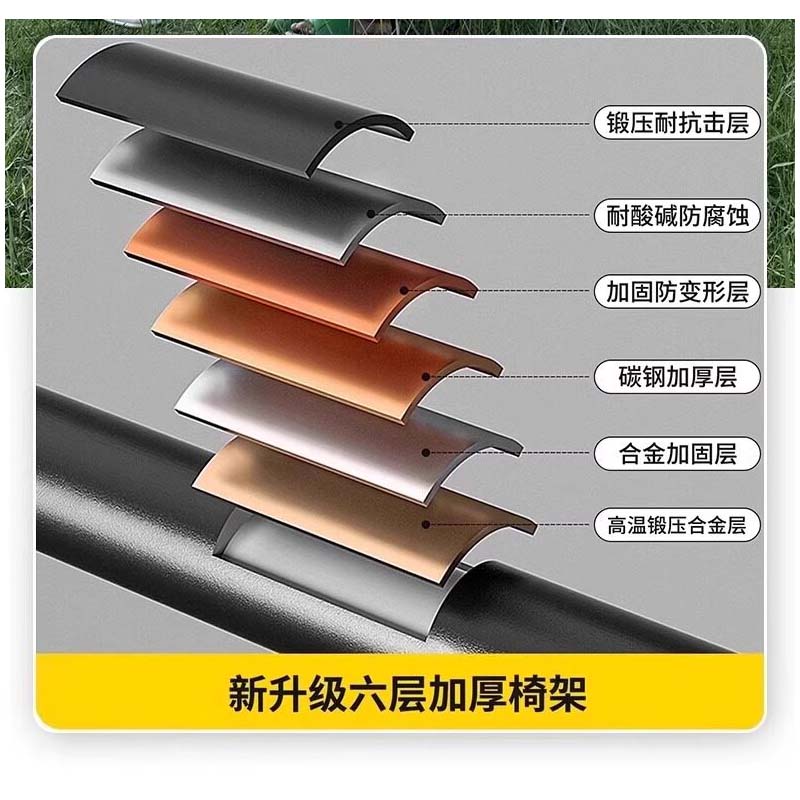 鑫睿辉 户外野营折叠椅 卡其色 把高清大图