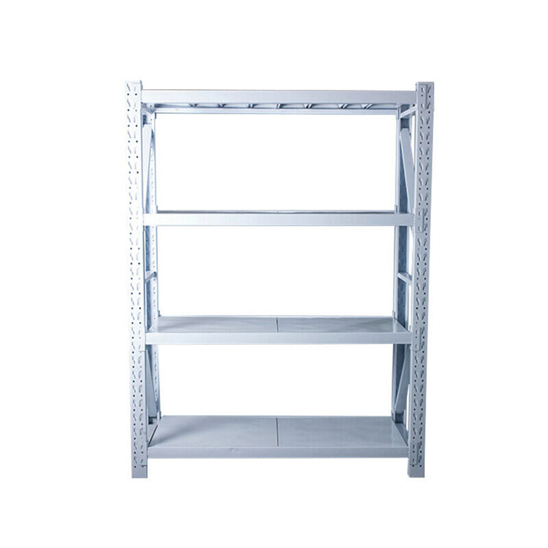 安赛瑞(SAFEWARE)钢制四层仓储货架(主架)白色 120×40×200cm 100kg/层 YX