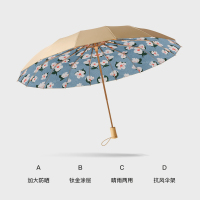 太阳伞雨伞女防晒遮阳伞超强防紫外线伞双层加厚晴雨两用手动