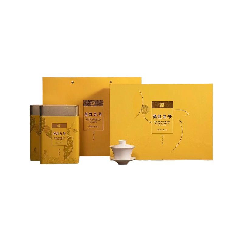 正宗英德英红九号罐装红茶 浓香型茶叶礼品盒装 送礼高山老树茶高清大图