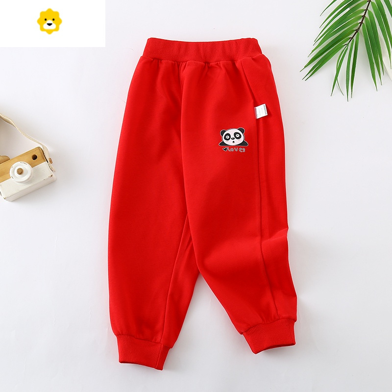 喻娄男童裤子春秋款儿童运动裤宽松长裤宝宝外穿3岁5女童休闲裤男孩潮