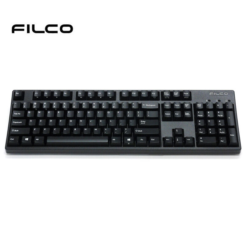 斐尔可(Filco) FKBC104MRL/EB2(104双模圣手二代)黑色红轴 无线蓝牙有线双模版机械键盘