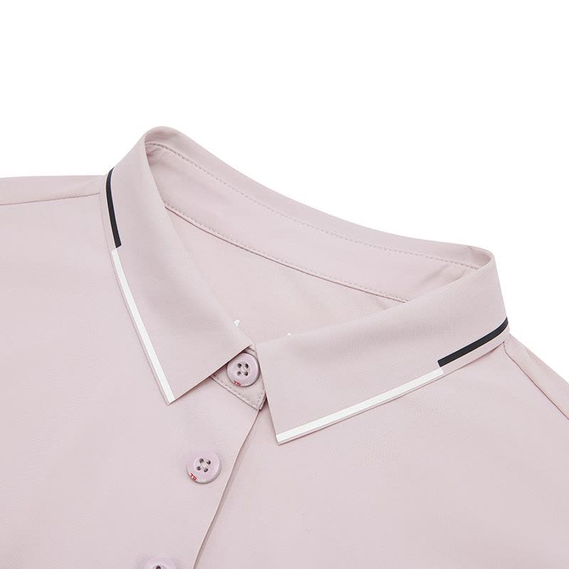 乔丹 女款短袖T恤衫运动POLO衫 夏季冰感防晒衣 薄雾紫 QTEHS2253034S图片