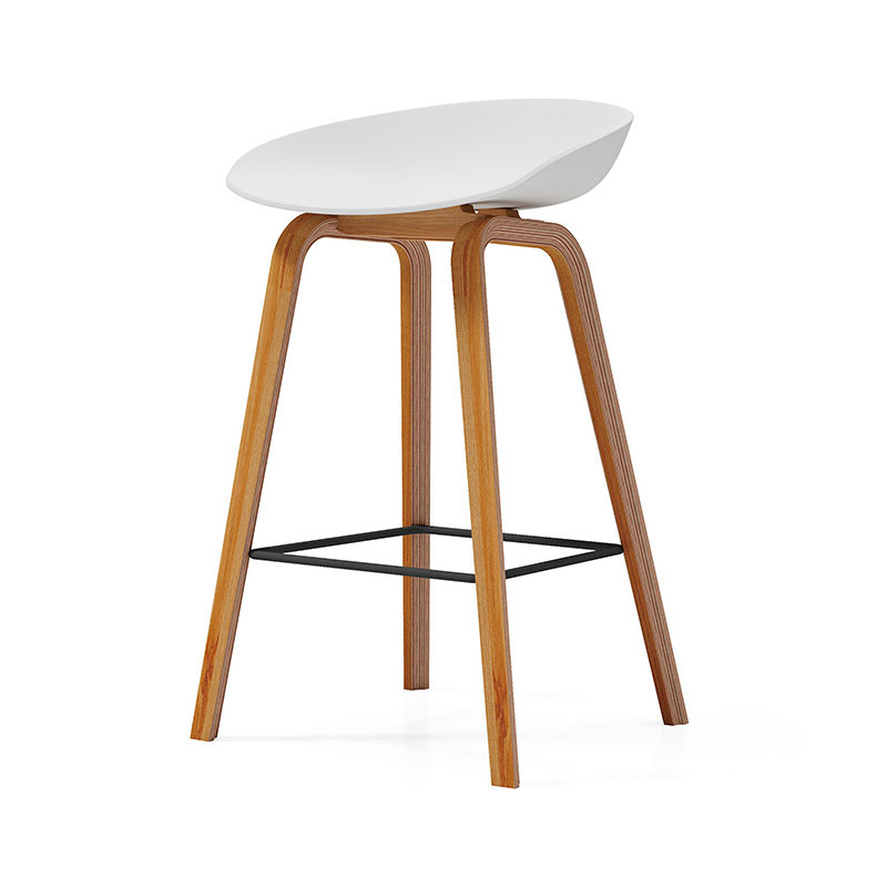 麦格尚 BK850C前台椅 银行企业吧台椅高腿椅子 复古高脚椅高清大图