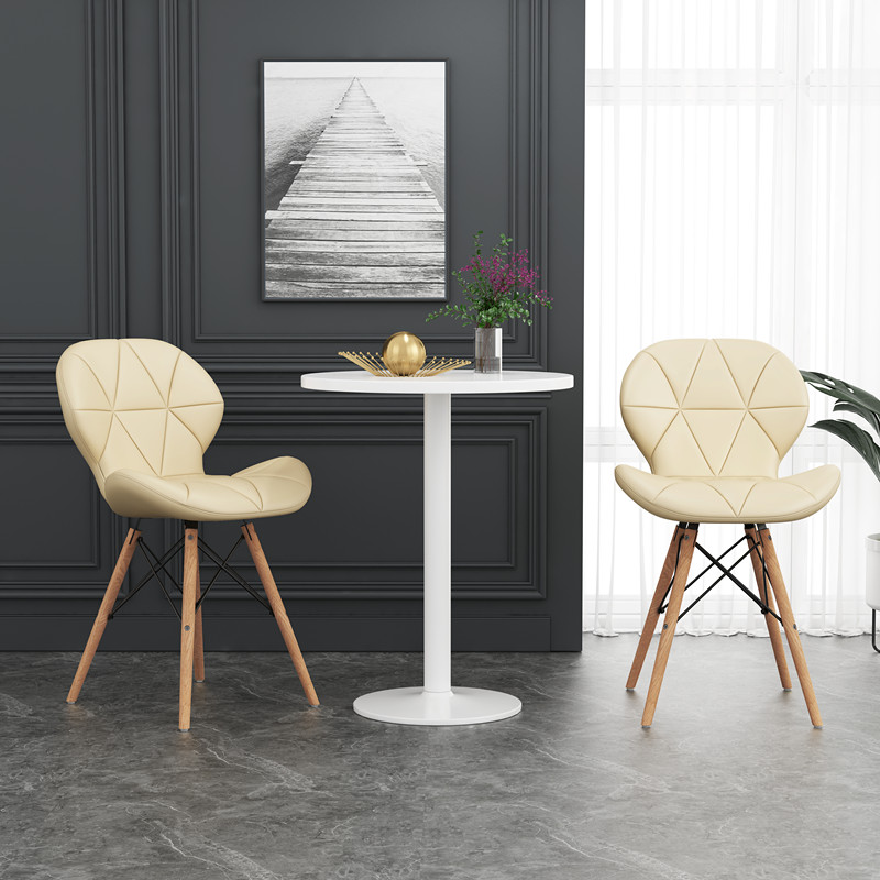 简约小圆桌现代休闲圆餐桌咖啡桌饭桌圆形台洽谈桌子阳台奶茶桌椅定制