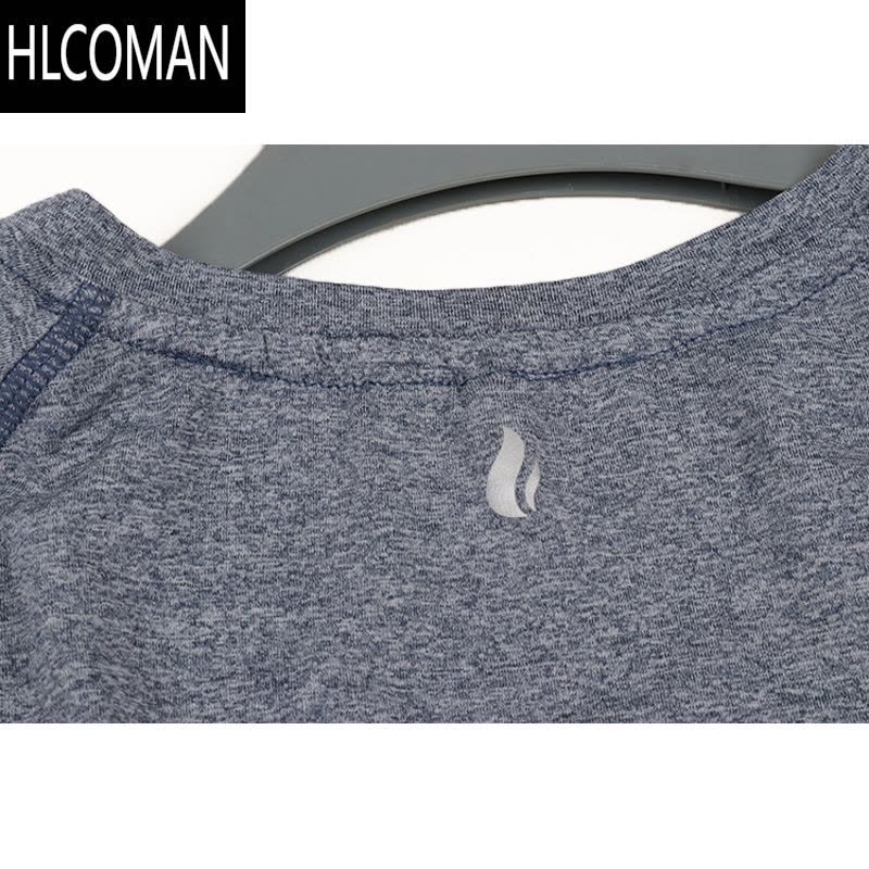 HLCOMAN加拿大健身牛货!专业速干户外运动休闲圆领弹力T恤跑步短袖男装图片