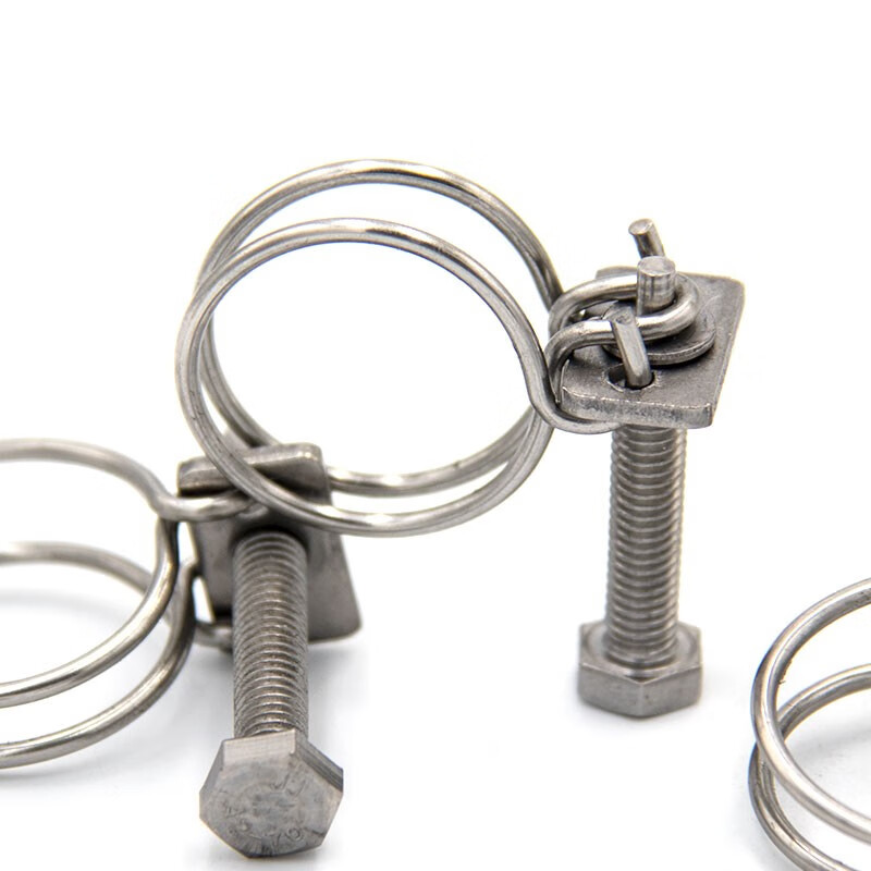 冰禹 双钢丝箍 AB003410 304不锈钢 50-55*3.0 10个 1包高清大图