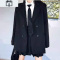 SUNTEK西装两件套装女韩版时尚2020年新款春秋冬气质百褶裤裙学生JK制服休闲裤