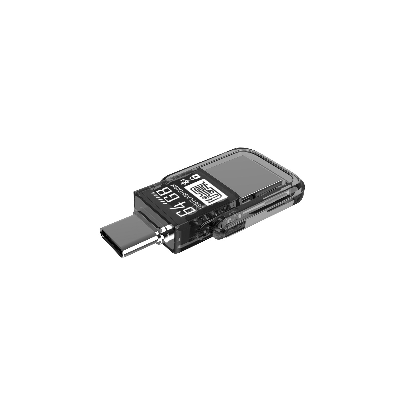 纽曼(Newmine)UD29 64GB U盘 灰色 Type-C USB3.0 高速接口 双接口 分区加密 手机电脑高清大图