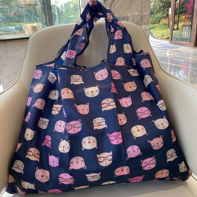 古驰大尺寸可折叠买菜包超市购物袋手提袋牛津布可重复使用环保袋布袋