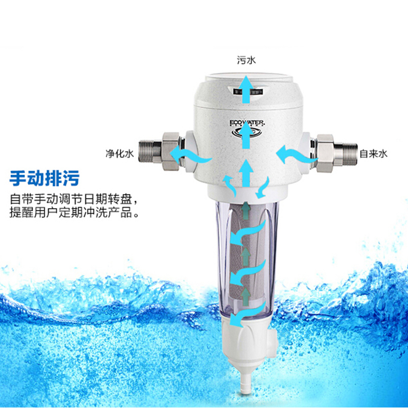 怡口(ECOWATER)前置过滤器ESF05-M全屋家用净水机净水器主水管