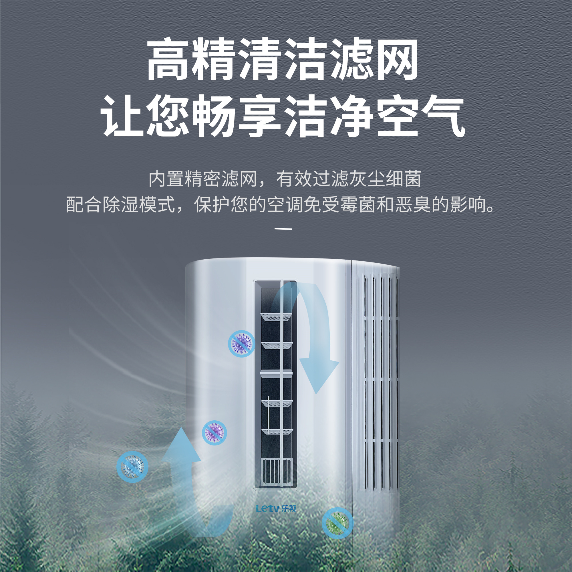 Letv乐视空调窗机单冷型挂式1p移动窗口式特价一体机静音家用安装便捷小空调KYC-25G/L1S一体机系列高清大图