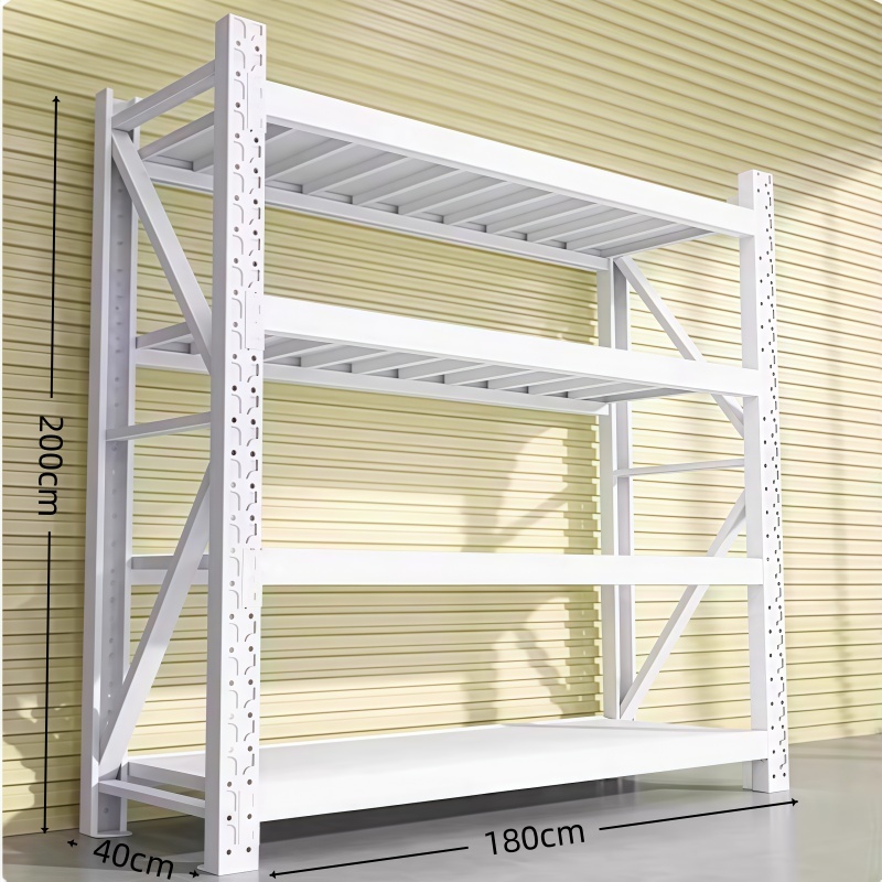 凡尔尚白色货架四层 重型货架1800*400*2000mm（500kg）组