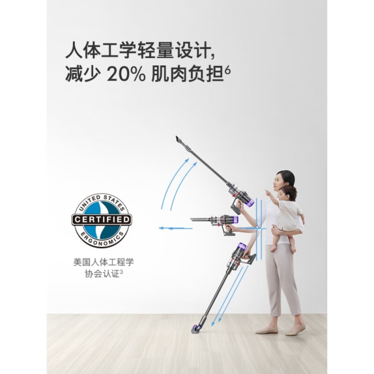 戴森(DYSON) V10轻量版 Digital Slim Fluffy 无绳吸尘器 5个配件高清大图