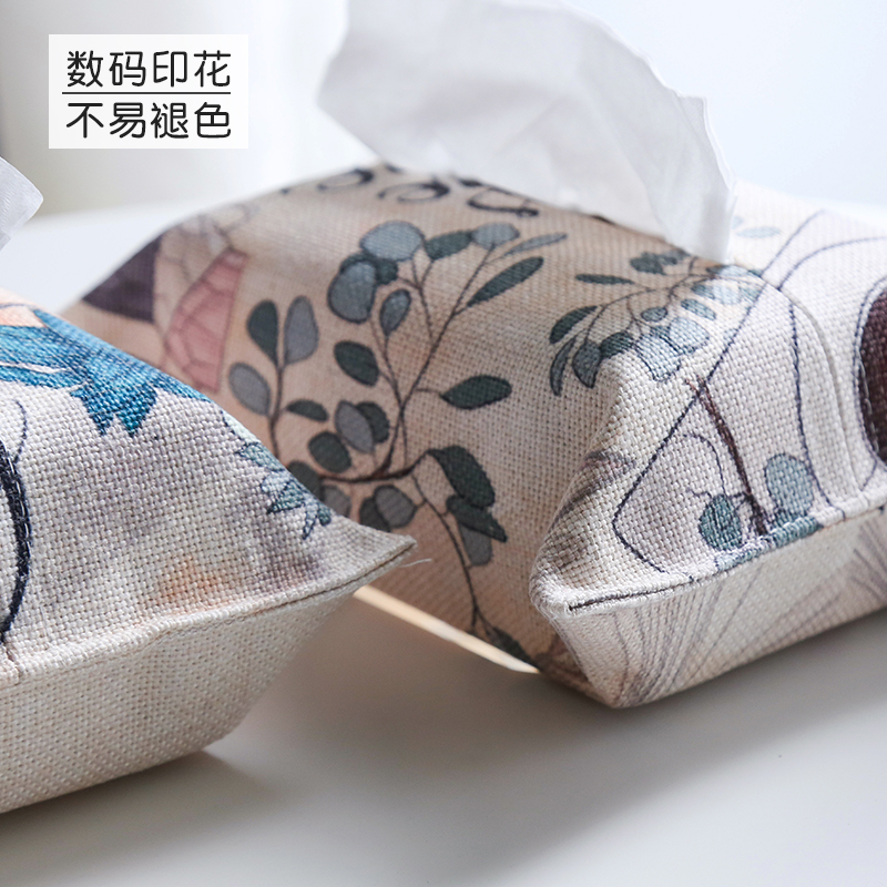 北欧ins风创意时尚厕所纸巾盒家用客厅茶几台面现代简约擦手纸盒高清大图