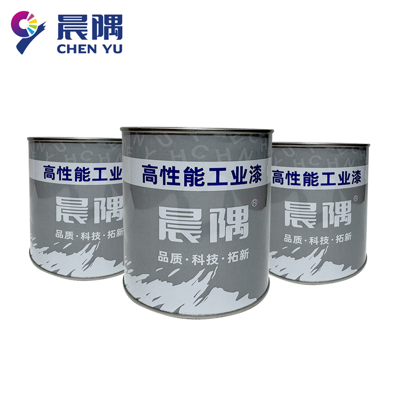 晨隅 油漆醇酸调和漆 工业漆红1kg/桶高清大图