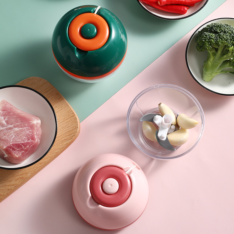 蒜泥拉蒜器手动捣蒜泥神器大蒜捣碎器蒜蓉手拉式搅碎机家用捣蒜器