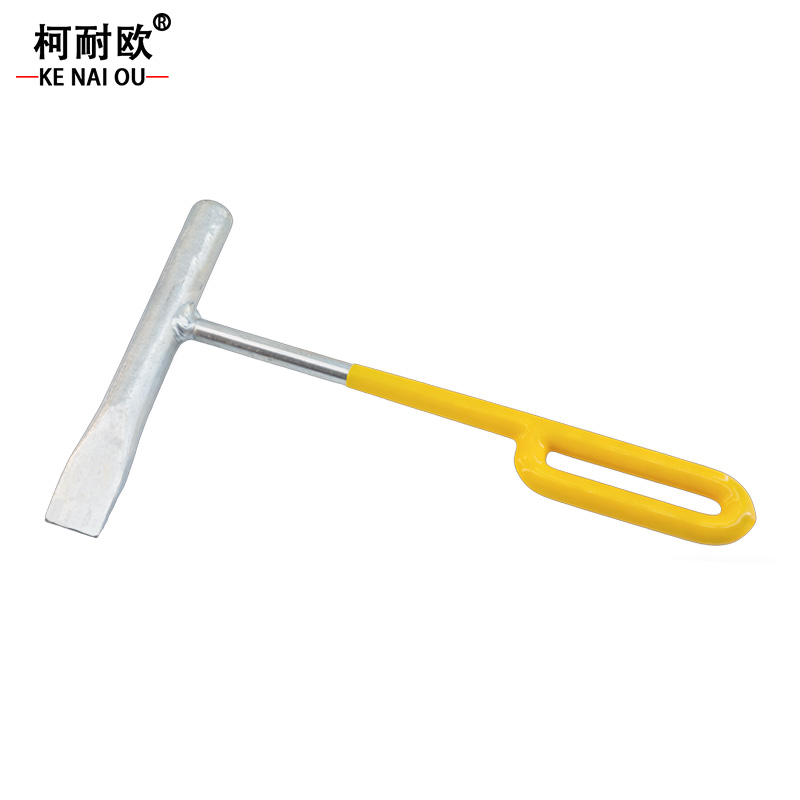 柯耐欧 长柄胶把电镀实心扁铲 25*15cm 把高清大图