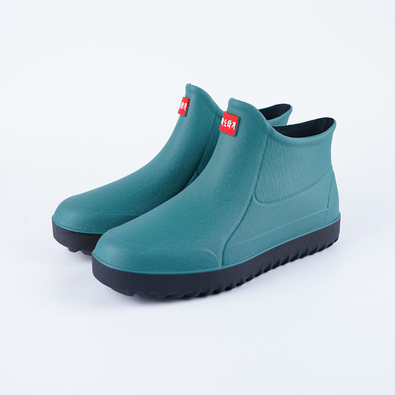 雨靴水鞋子女防水雨鞋男款水鞋四季夏季雨鞋饭店厨房防滑胶鞋加绒