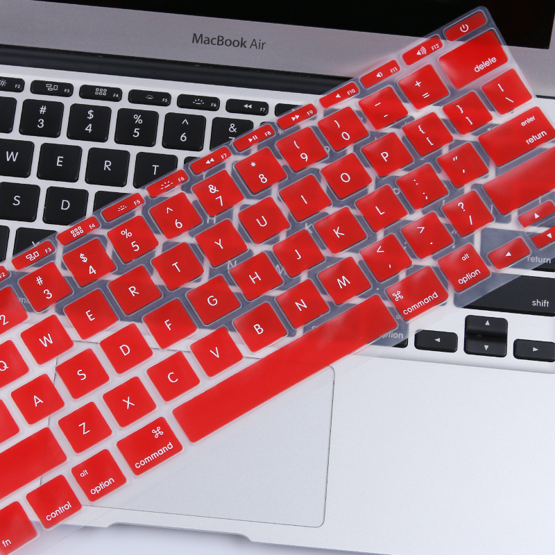 HIGE/苹果笔记本键盘膜 Mac/pro/air键盘膜 新款13/15Touchbar通用 红色
