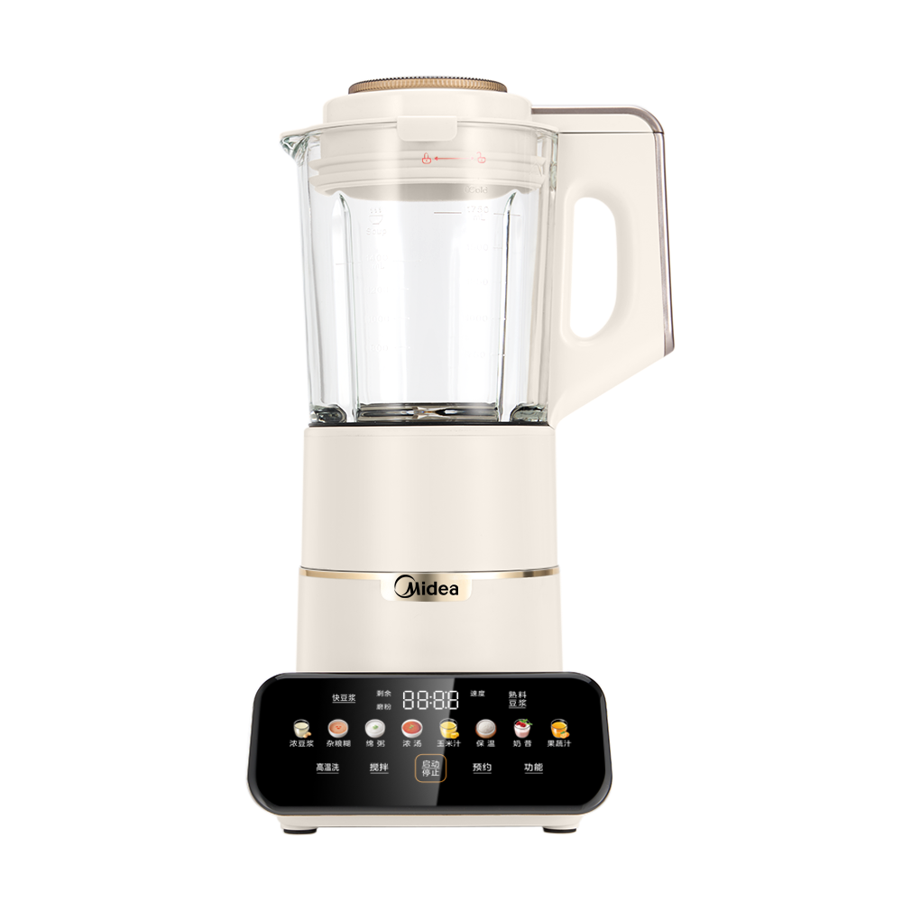 美的(Midea)安睡Max低音破壁机豆浆机家用可拆洗1.75L大容量榨汁机料理机 MJ-PB1S1