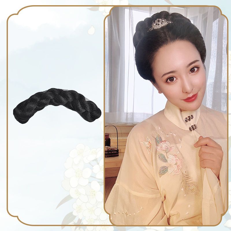 古装假发新款麻花发包后脑勺发髻古风汉服宋制百搭温婉盘发造型新款